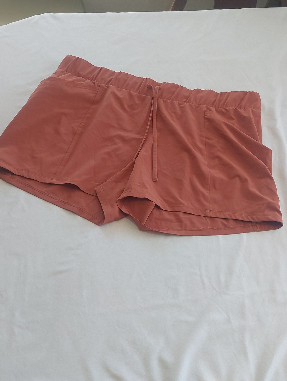 all in motion Women's Rust Drawstring Athletic Shorts. Lightweight Size XL